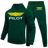 Thumbnail for Pilot & Badge Designed Hoodies & Sweatpants Set