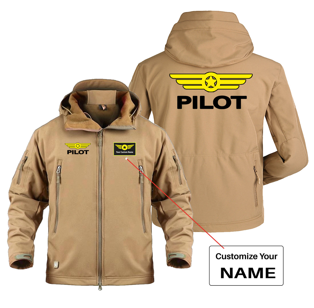 Pilot & Badge Designed Military Jackets (Customizable)