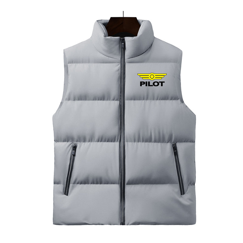 Pilot & Badge Designed Puffy Vests