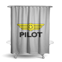 Thumbnail for Pilot & Badge Designed Shower Curtains