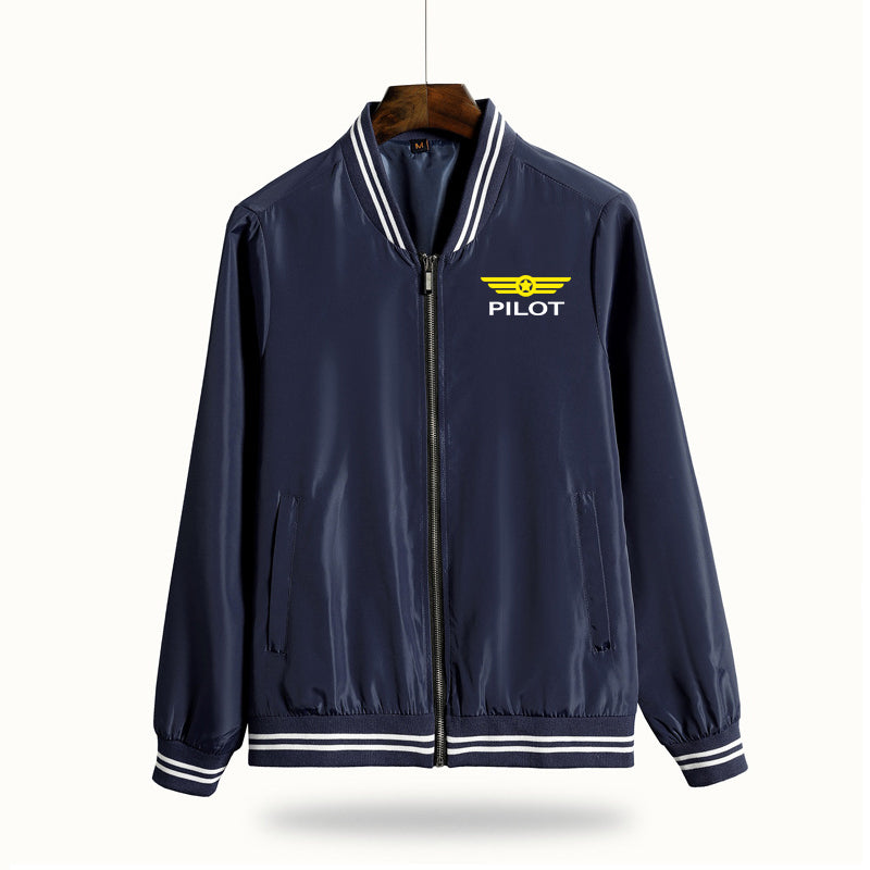 Pilot & Badge Designed Thin Spring Jackets