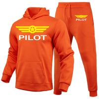 Thumbnail for Pilot & Badge Designed Hoodies & Sweatpants Set