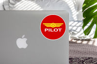 Thumbnail for Pilot & Badge Red Designed Stickers