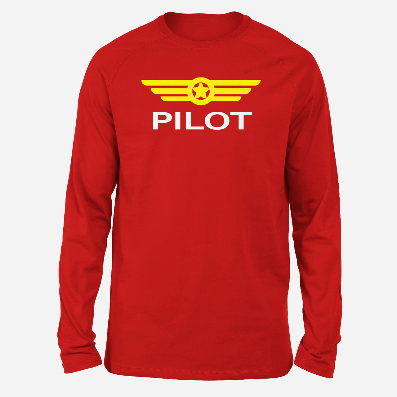 Pilot & Badge Designed Long-Sleeve T-Shirts