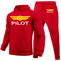 Thumbnail for Pilot & Badge Designed Hoodies & Sweatpants Set