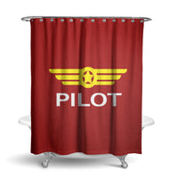 Thumbnail for Pilot & Badge Designed Shower Curtains