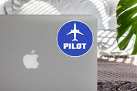 Thumbnail for Pilot & Circle (Blue) Designed Stickers
