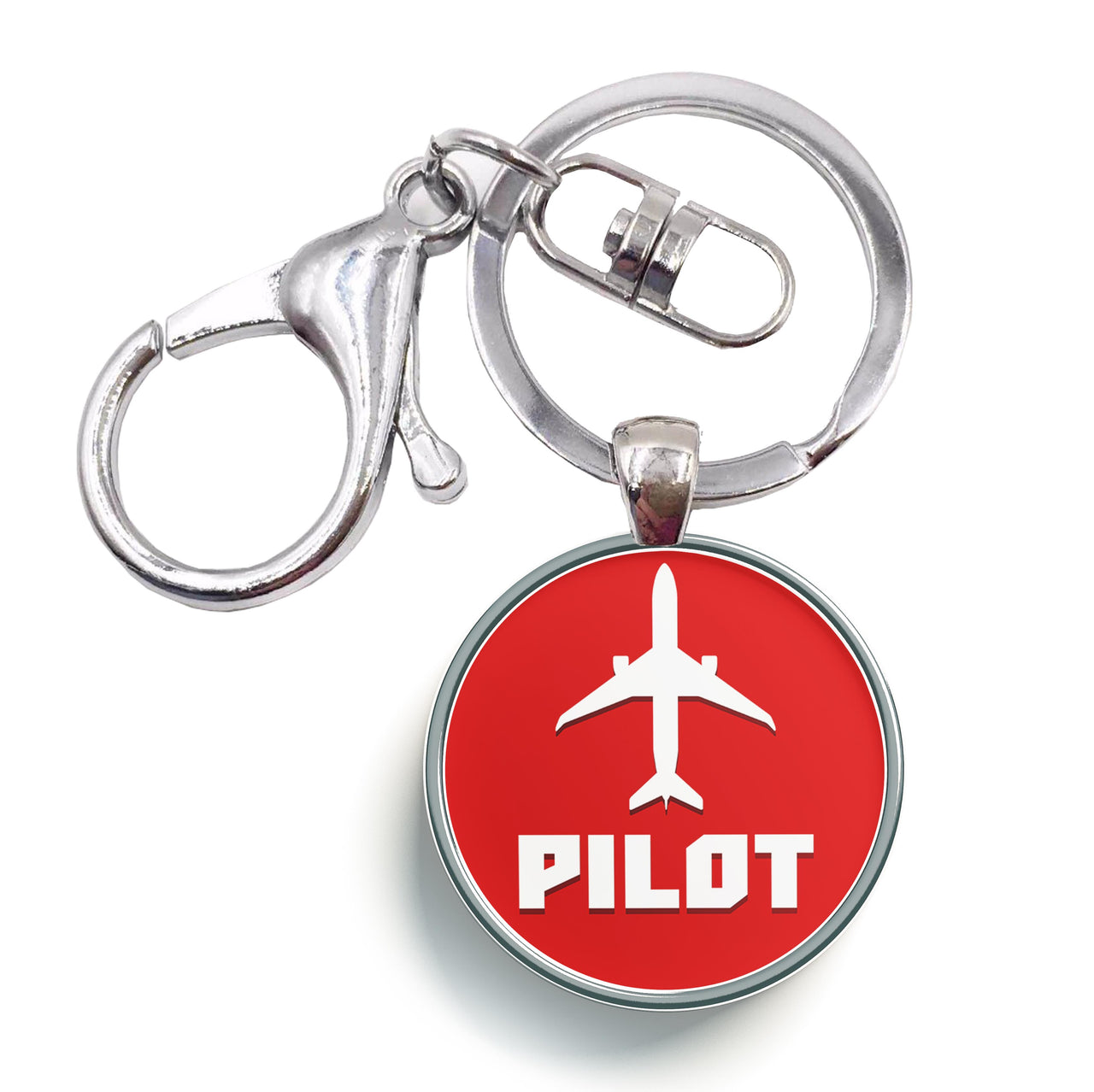 Pilot & Circle Designed Circle Key Chains