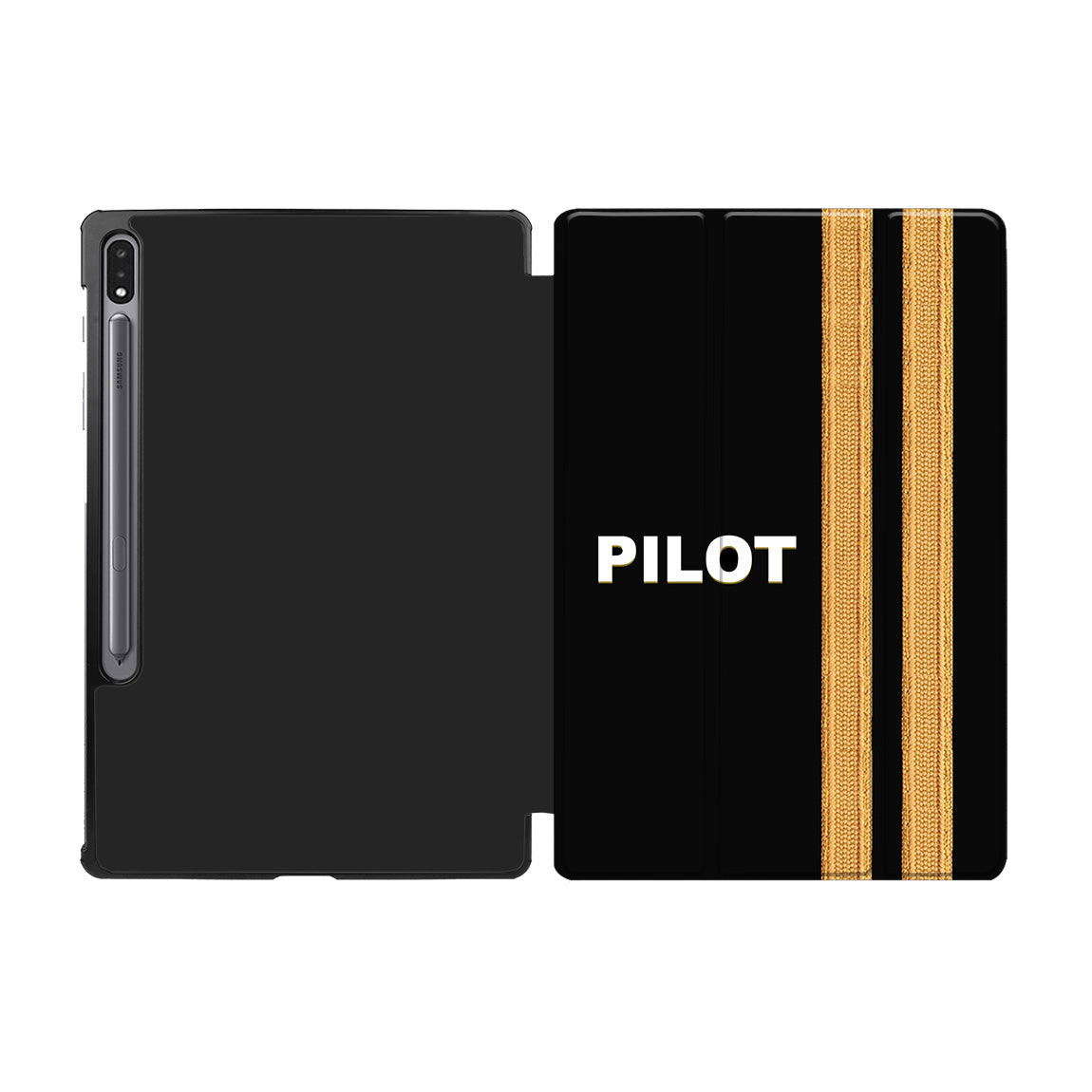 Pilot & Epaulettes (2 Lines) Designed Samsung Tablet Cases