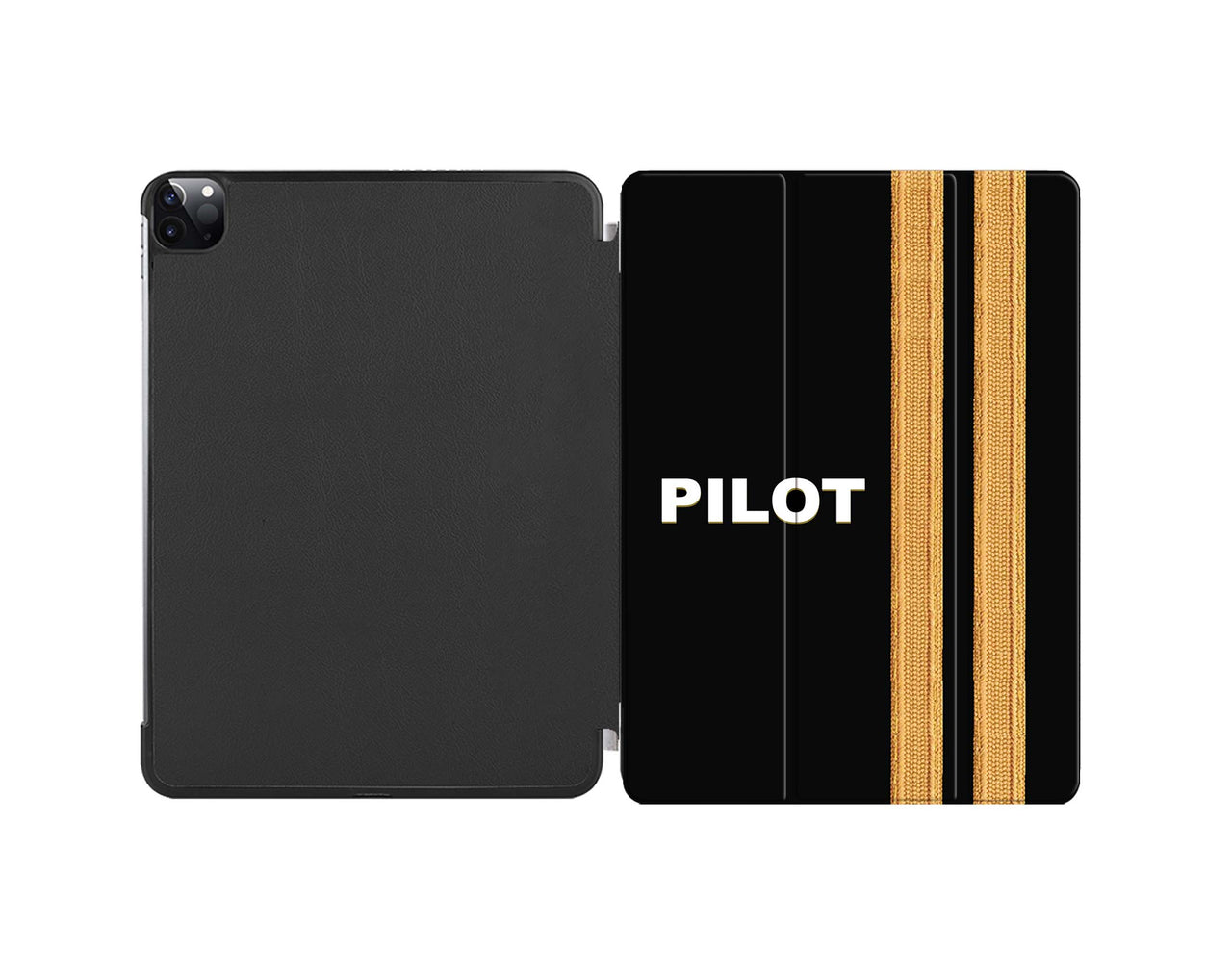 Pilot & Epaulettes (2 Lines) Designed iPad Cases