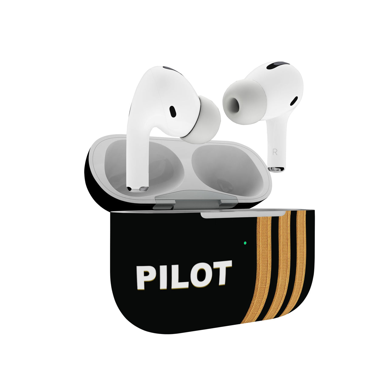 Pilot Badge & Special Golden Epaulettes (4,3,2 Lines) Airpods "Pro" Cases