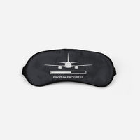 Thumbnail for Pilot In Progress Sleep Masks Aviation Shop Black Sleep Mask 