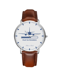 Thumbnail for Pilot In Progress Leather Strap Watch - view 5