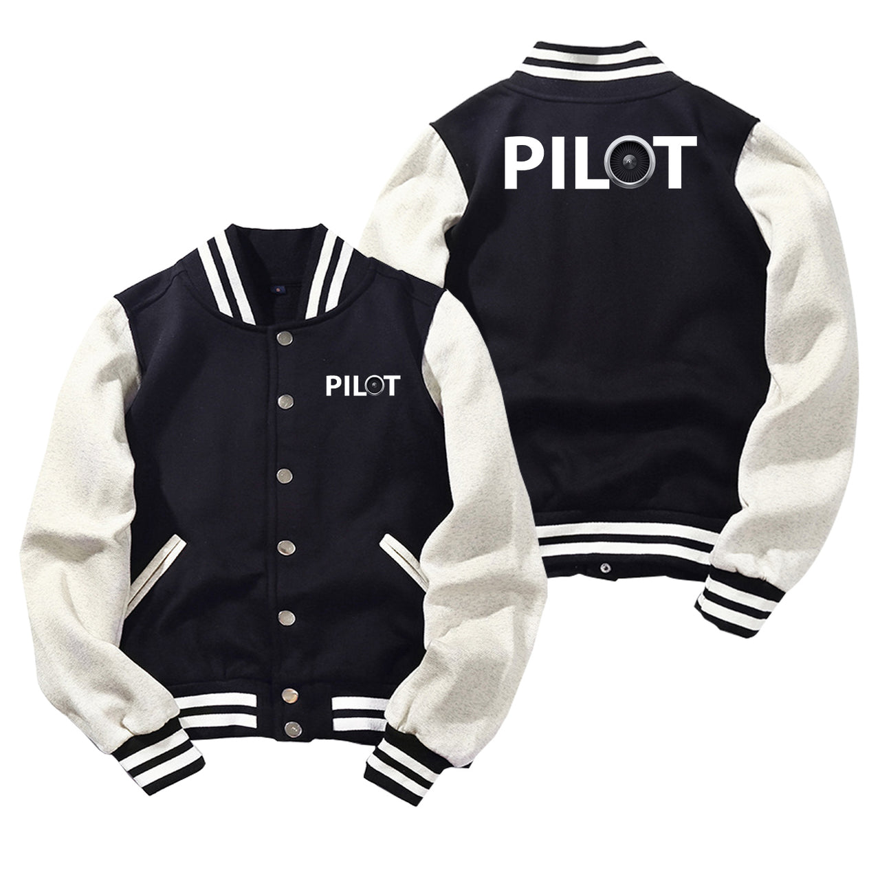Pilot & Jet Engine Designed Baseball Style Jackets