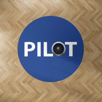 Thumbnail for Pilot & Jet Engine Designed Carpet & Floor Mats (Round)