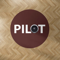 Thumbnail for Pilot & Jet Engine Designed Carpet & Floor Mats (Round)