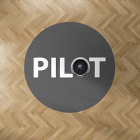 Thumbnail for Pilot & Jet Engine Designed Carpet & Floor Mats (Round)
