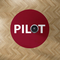 Thumbnail for Pilot & Jet Engine Designed Carpet & Floor Mats (Round)