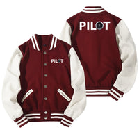 Thumbnail for Pilot & Jet Engine Designed Baseball Style Jackets