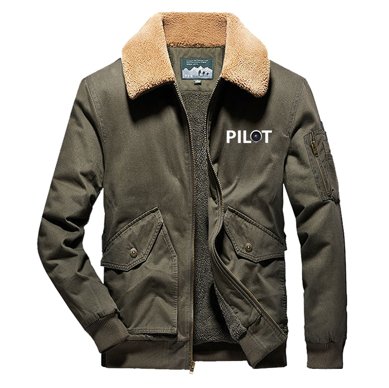 Pilot & Jet Engine Designed Thick Bomber Jackets