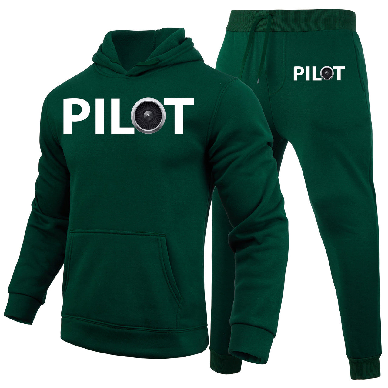 Pilot & Jet Engine Designed Hoodies & Sweatpants Set