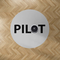 Thumbnail for Pilot & Jet Engine Designed Carpet & Floor Mats (Round)