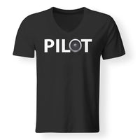 Thumbnail for Pilot & Jet Engine Designed V-Neck T-Shirts