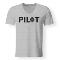 Thumbnail for Pilot & Jet Engine Designed V-Neck T-Shirts
