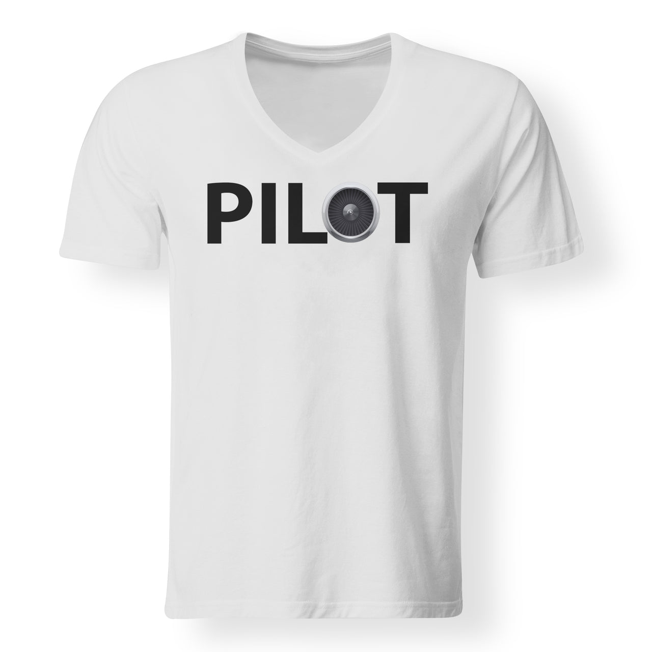 Pilot & Jet Engine Designed V-Neck T-Shirts