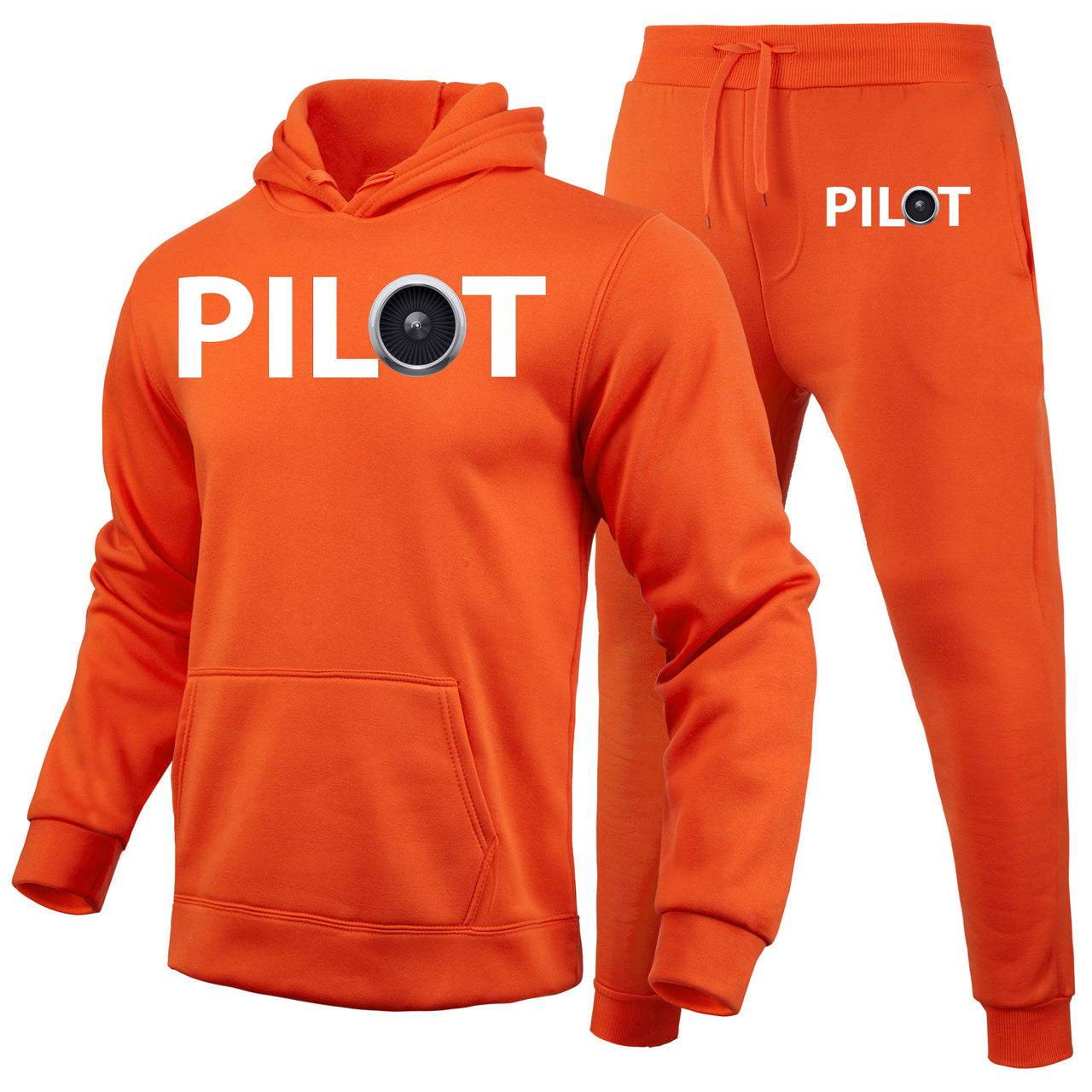 Pilot & Jet Engine Designed Hoodies & Sweatpants Set