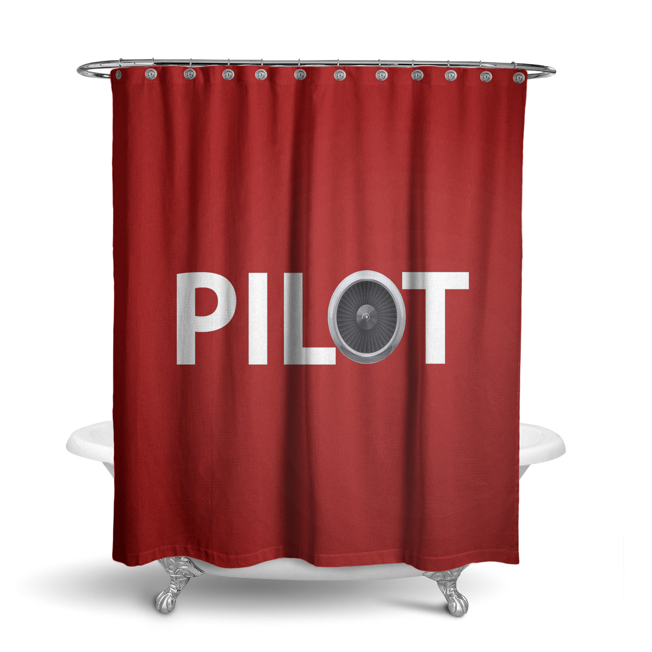 Pilot & Jet Engine Designed Shower Curtains