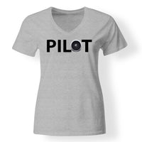 Thumbnail for Pilot & Jet Engine Designed V-Neck T-Shirts