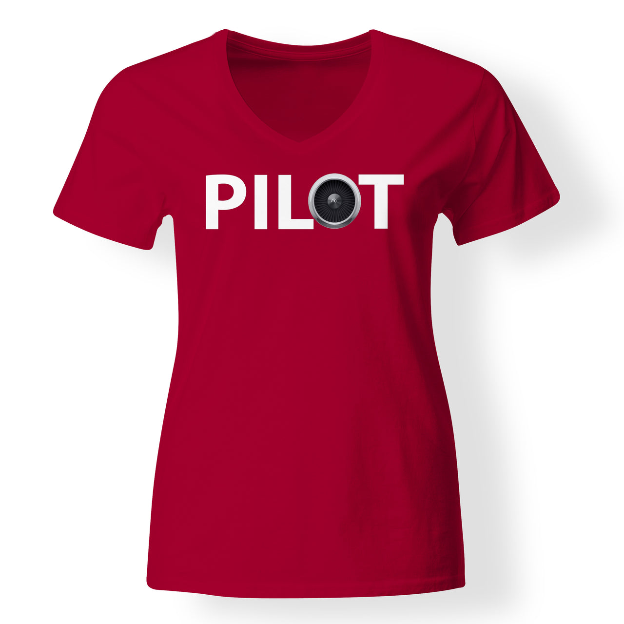 Pilot & Jet Engine Designed V-Neck T-Shirts