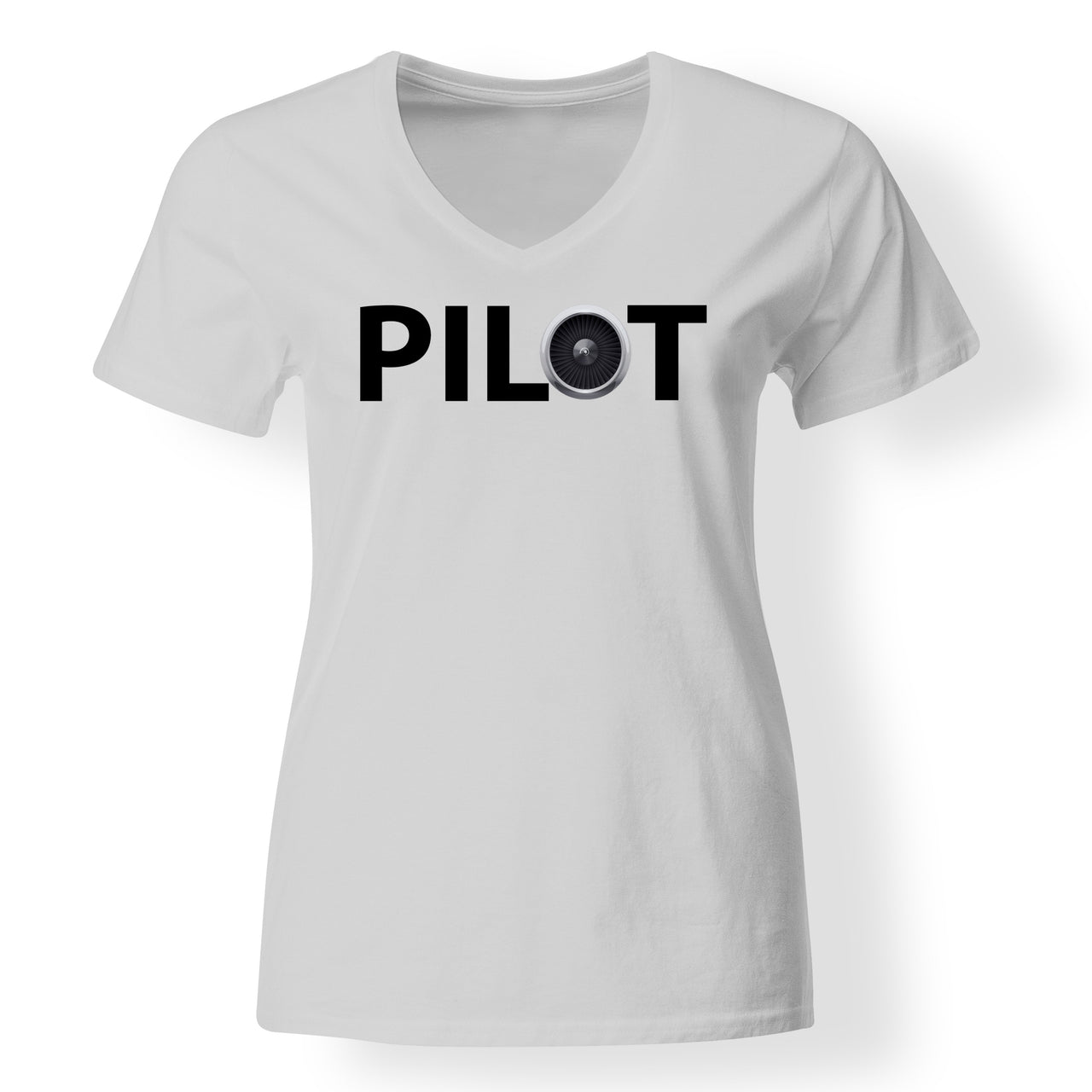 Pilot & Jet Engine Designed V-Neck T-Shirts