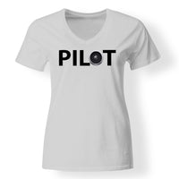 Thumbnail for Pilot & Jet Engine Designed V-Neck T-Shirts