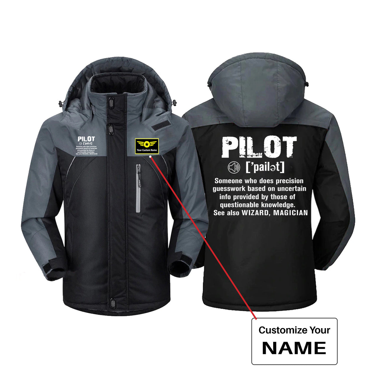 Pilot [Noun] Designed Thick Winter Jackets