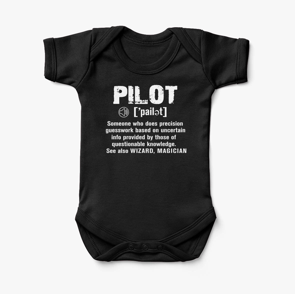 Pilot [Noun] Designed Baby Bodysuits