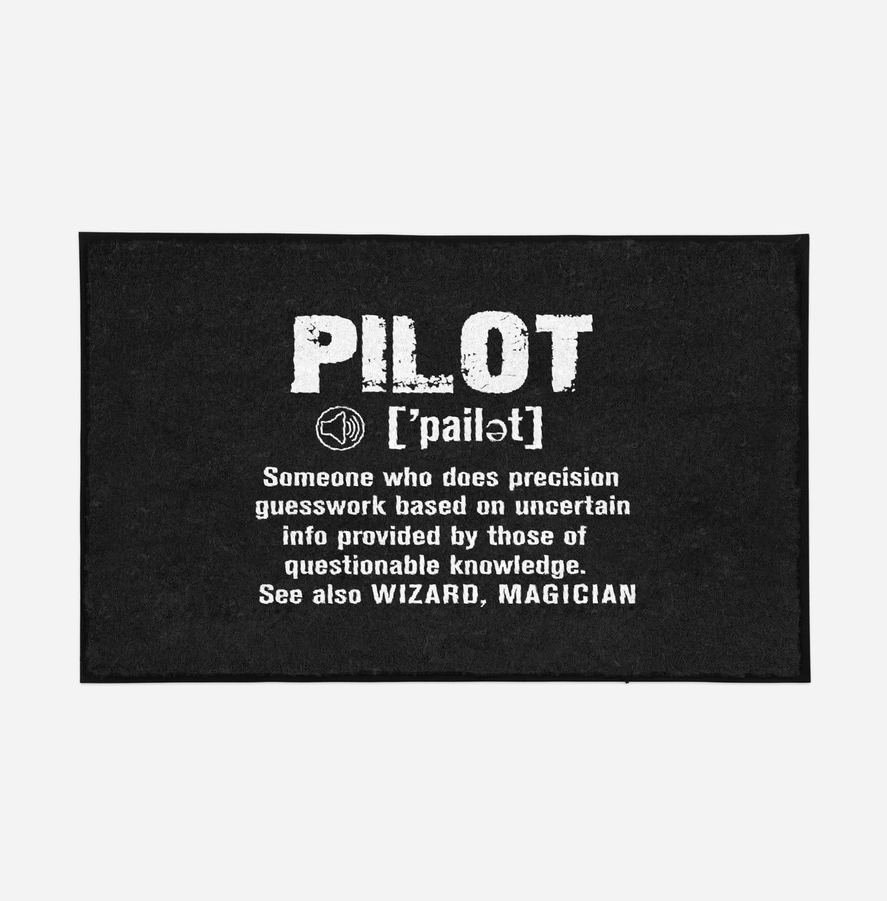 Pilot [Noun] Designed Door Mats