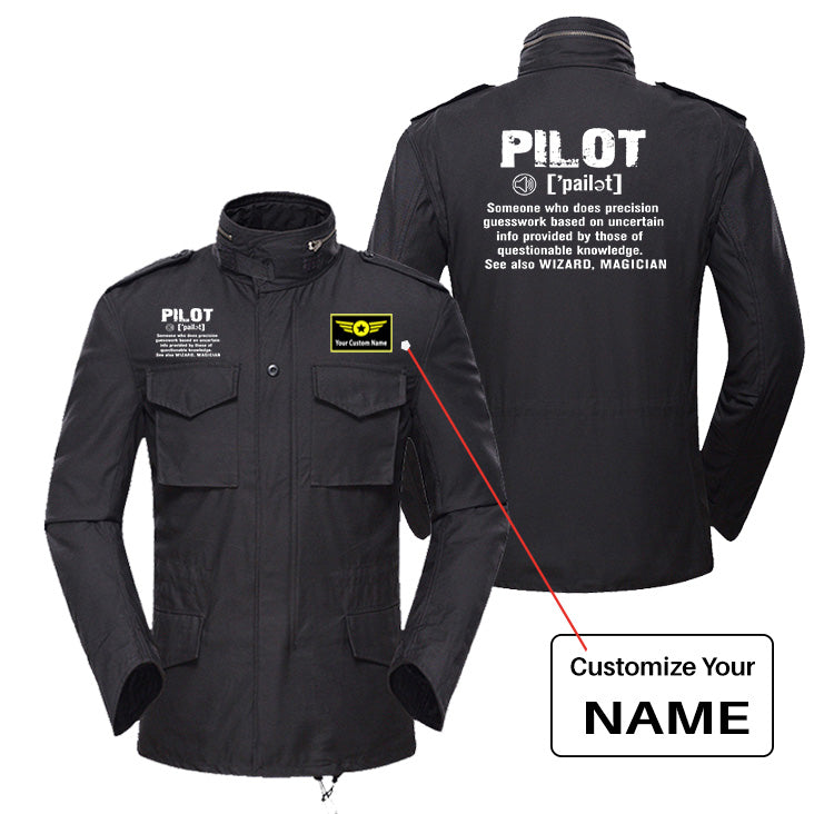 Pilot [Noun] Designed Military Coats