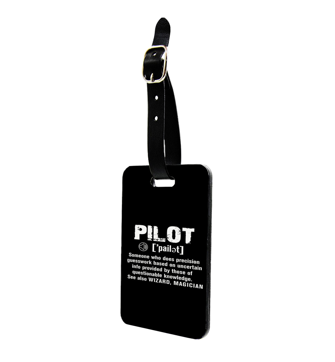 Pilot [Noun] Designed Luggage Tag