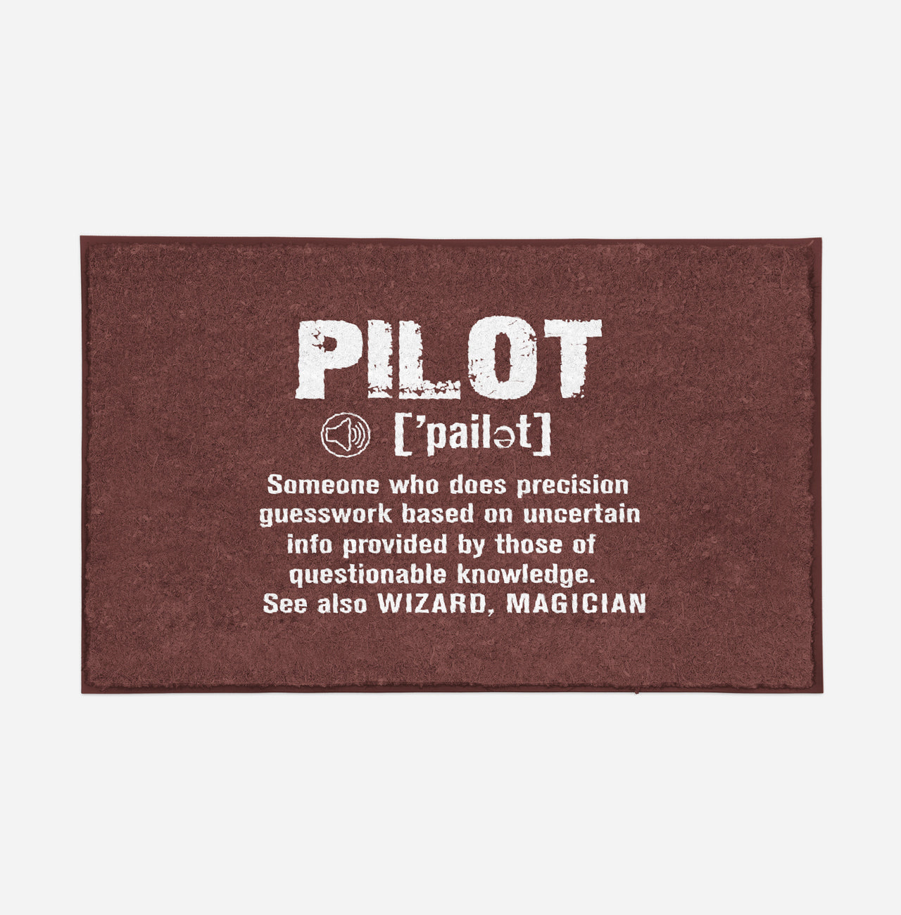 Pilot [Noun] Designed Door Mats