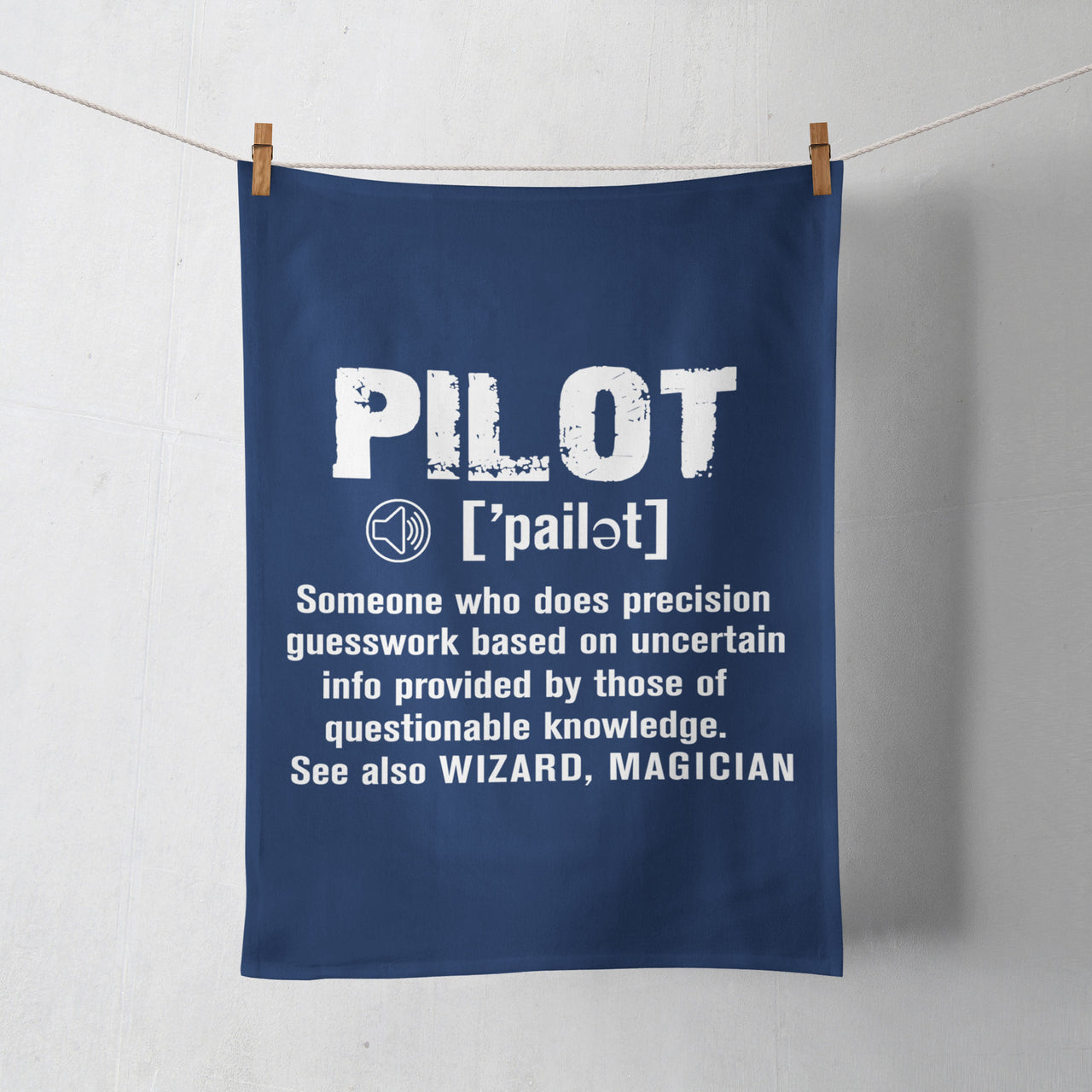 Pilot [Noun] Designed Towels