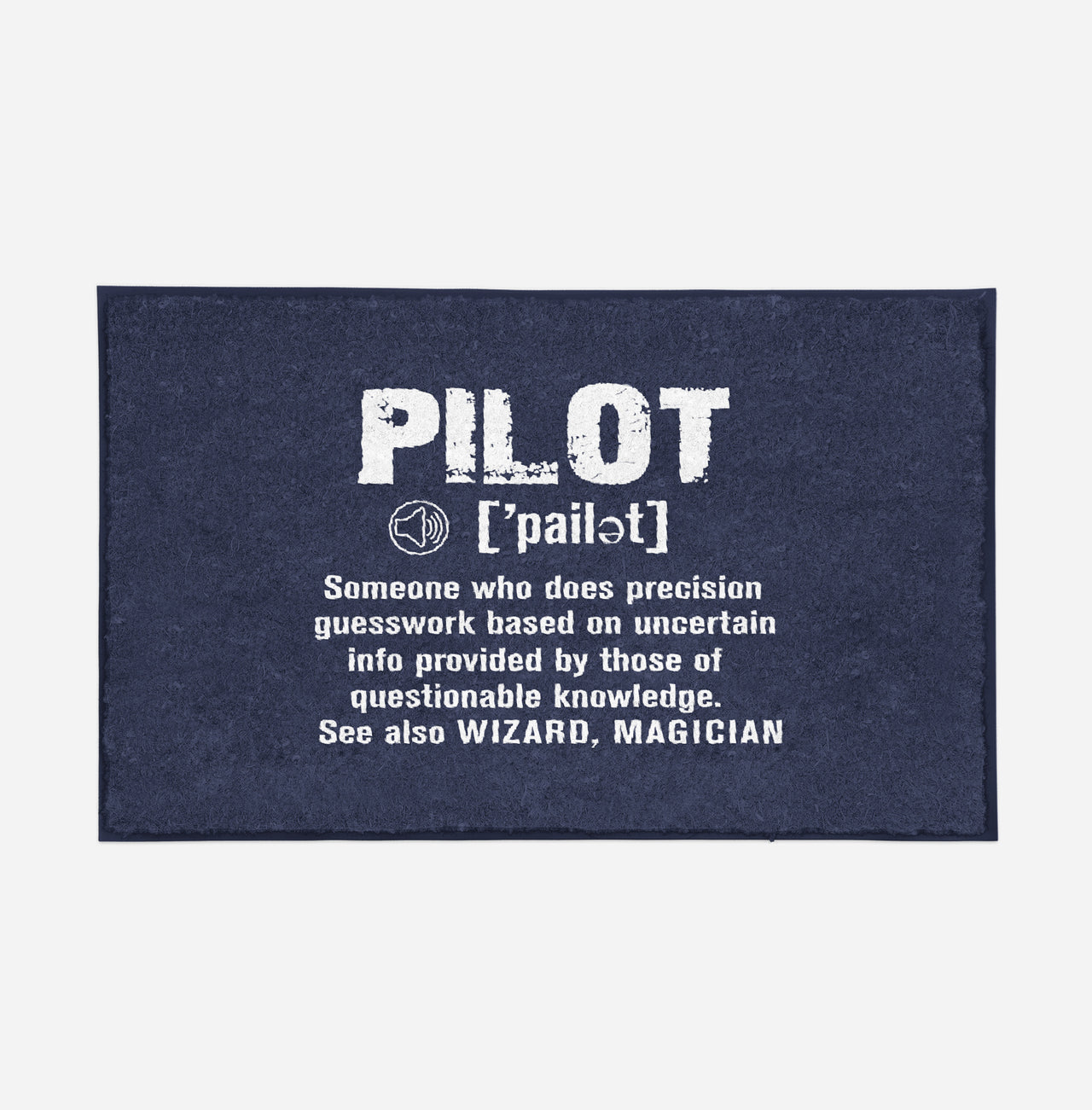 Pilot [Noun] Designed Door Mats