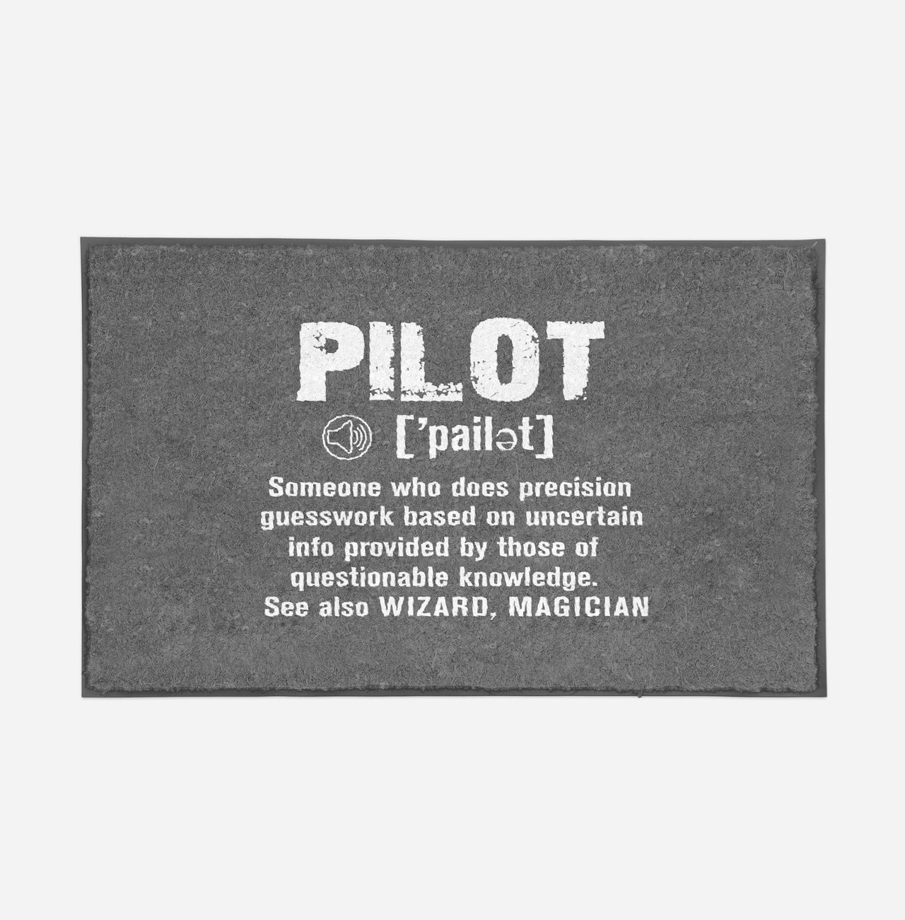 Pilot [Noun] Designed Door Mats