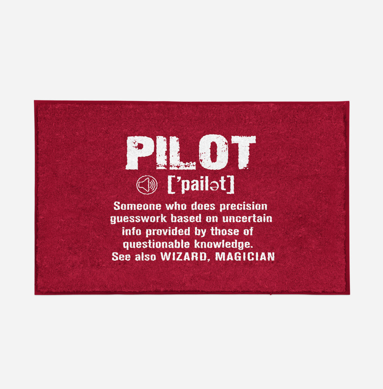 Pilot [Noun] Designed Door Mats