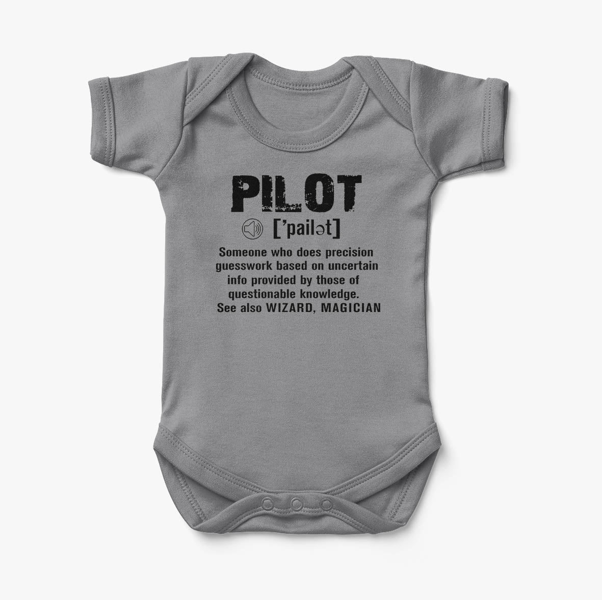 Pilot [Noun] Designed Baby Bodysuits