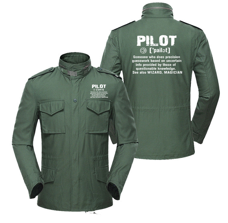 Pilot [Noun] Designed Military Coats