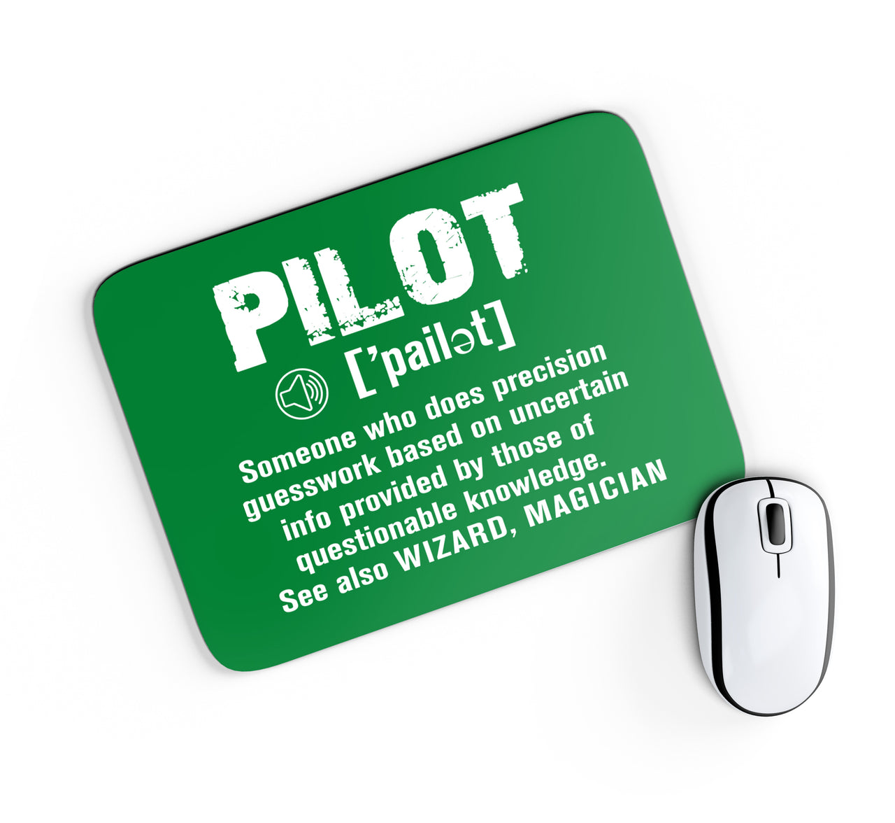 Pilot [Noun] Designed Mouse Pads