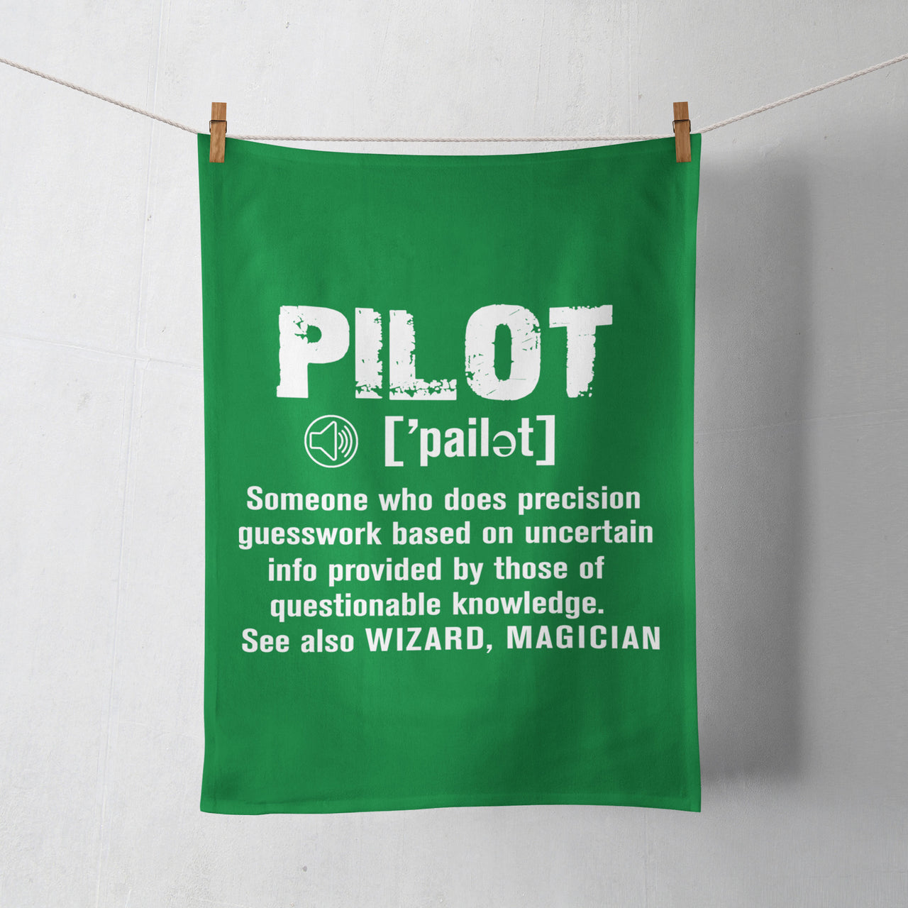 Pilot [Noun] Designed Towels