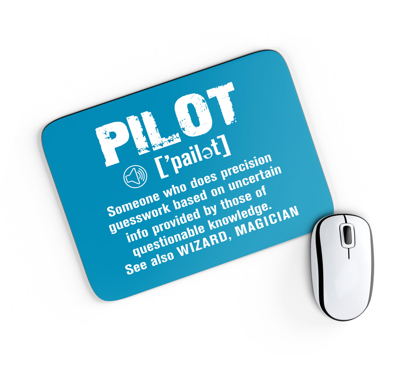 Pilot [Noun] Designed Mouse Pads